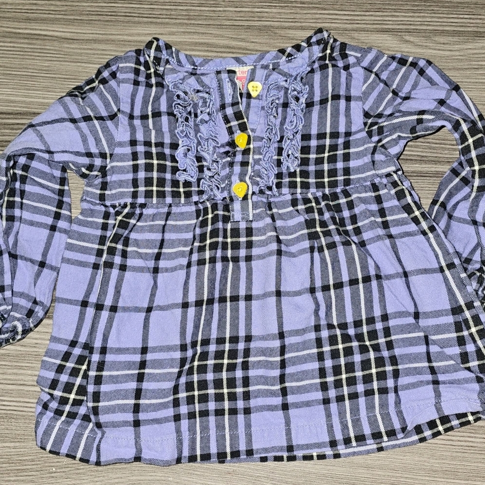 Carter's 18m Baby Girls Flannel Shirt